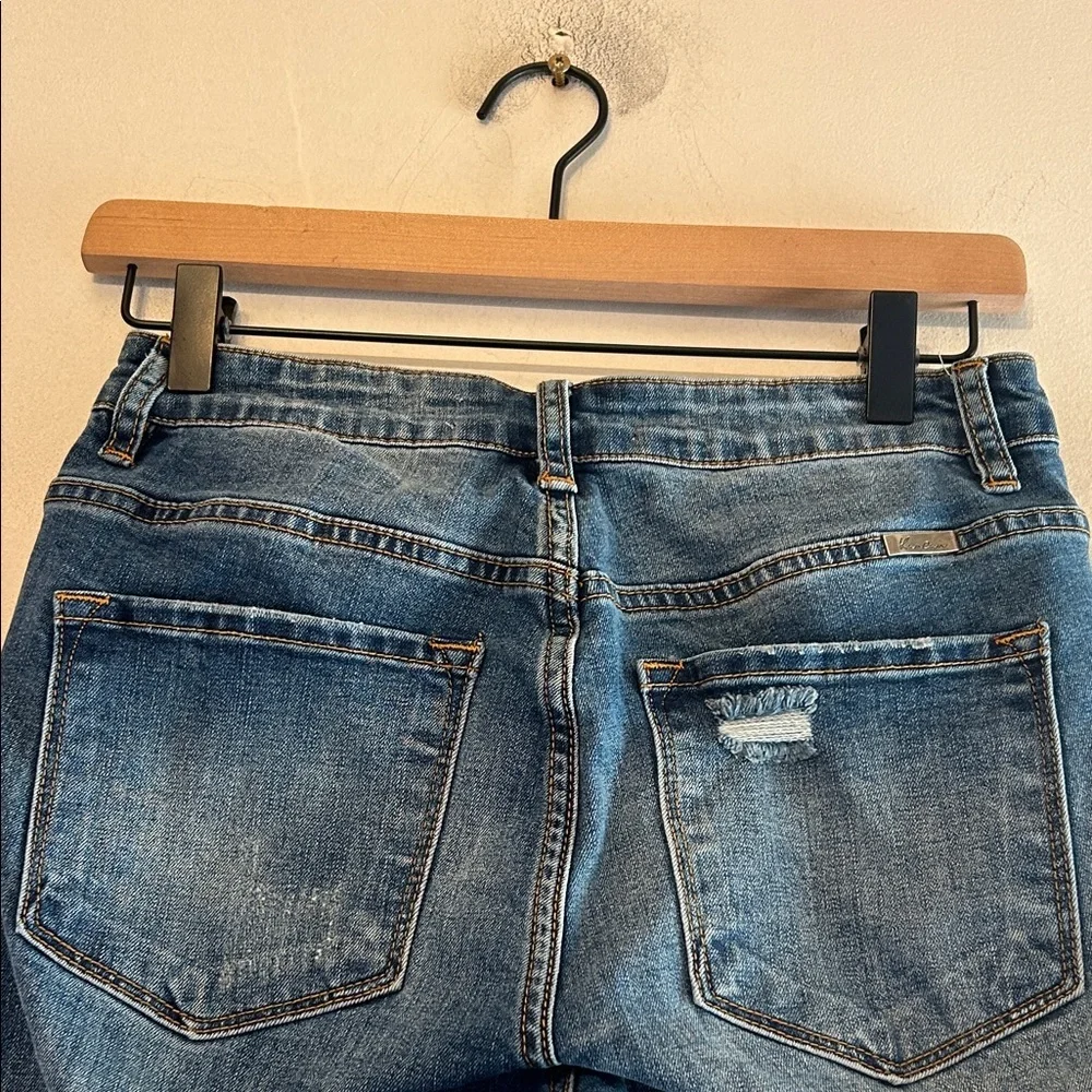 Kan Can Distressed Button fly skinny jeans Size 27 EUC - Picture 6 of 9